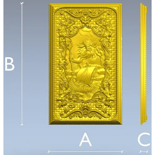 Декоративная панель "Ньерд" - 3D STL рельеф для ЧПУ