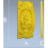 3D модель STL панель "Один" для ЧПУ - барельефный медальон с волками