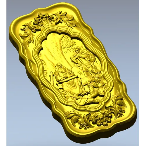 Song of Bayan - high-relief panel STL for CNC