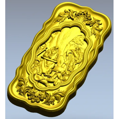 Song of Bayan - high-relief panel STL for CNC