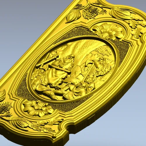 Song of Boyan relief panel STL for CNC