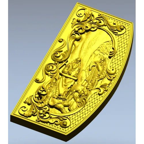 Song of Boyan - high-relief STL panel for CNC