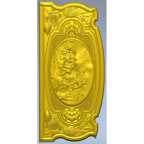 Carriage Ride Medallion - STL 3D model for CNC carving