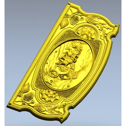 Carriage Ride Medallion - STL 3D model for CNC carving