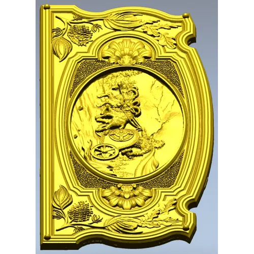 Carriage Ride Medallion - STL 3D model for CNC carving