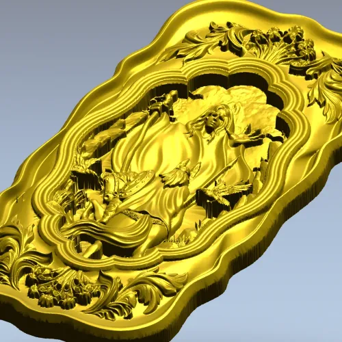 Прорицание вельвы - 3D модель STL панно для ЧПУ