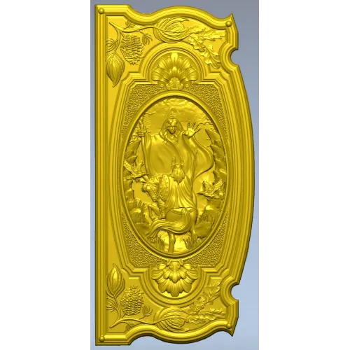 Volva's Prophecy - ornate CNC relief panel stl