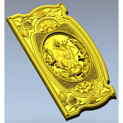 Volva's Prophecy - ornate CNC relief panel stl
