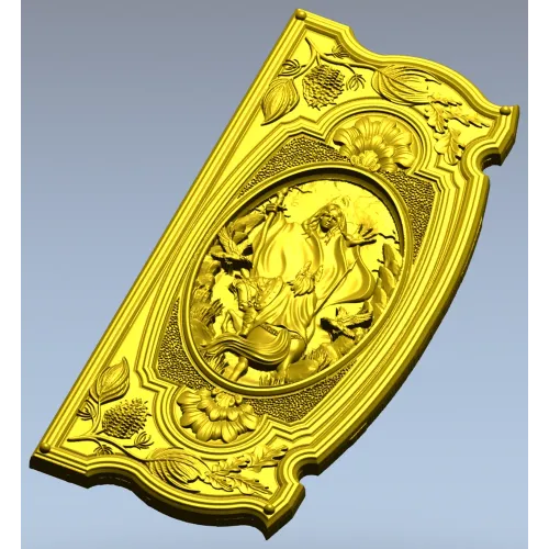 Volva's Prophecy - ornate CNC relief panel stl