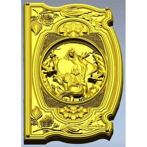 Volva's Prophecy - ornate CNC relief panel stl