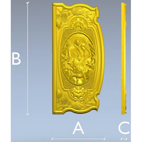 Volva's Prophecy - ornate CNC relief panel stl
