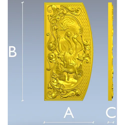 Prophecy of the Vlva - high-relief decorative panel STL