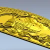 Панно "Рельсовая память" - 3D модель STL для ЧПУ