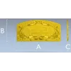 Декоративная лицeвая панель с эмблемой РЖД - STL для ЧПУ