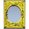 Baroque Griffin Oval Frame STL for CNC Relief