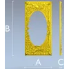 Baroque Griffin Oval Frame STL for CNC Relief