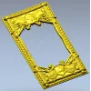 Heraldic Woven Frame - STL 3D model for CNC milling