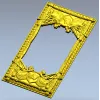 Heraldic Woven Frame - STL 3D model for CNC milling