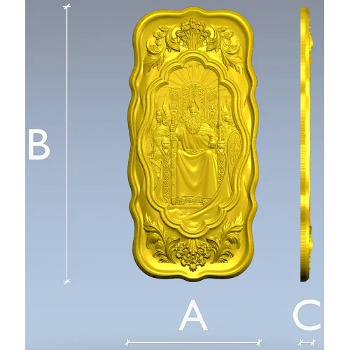 Рельефное панно "Род" - 3D модель STL для ЧПУ