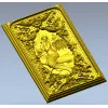 Mermaid Relief Panel STL - High-Relief Decorative Plaque for CNC