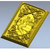 Mermaid Relief Panel STL - High-Relief Decorative Plaque for CNC
