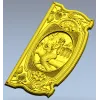 Seaside Nymph Panel - Mermaid Relief STL for CNC