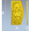 Русалка у камыша - 3D модель STL для ЧПУ