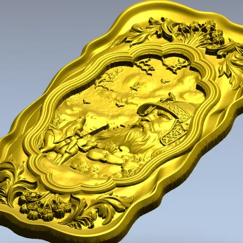 Барельеф Руслан - 3D модель STL для ЧПУ
