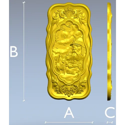 Барельеф Руслан - 3D модель STL для ЧПУ