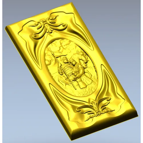 Rus Bogatyr Vertical Relief Panel STL