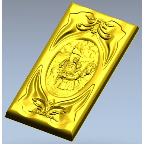 Rus Bogatyr Vertical Relief Panel STL