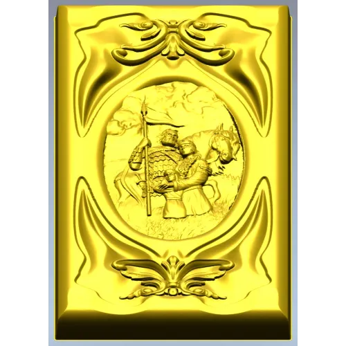 Rus Bogatyr Vertical Relief Panel STL