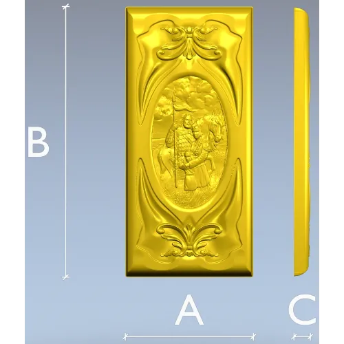 Rus Bogatyr Vertical Relief Panel STL