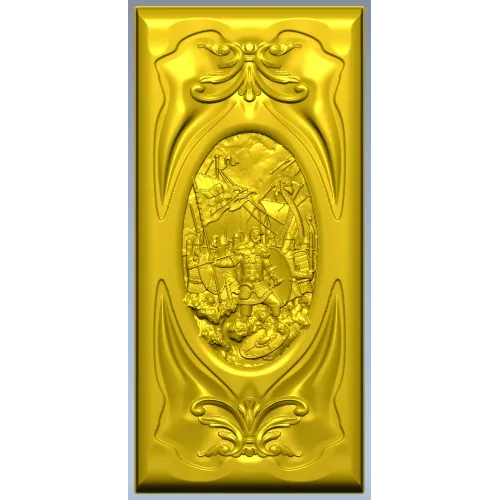 Рельеф "Святослав" - 3D STL модель для ЧПУ