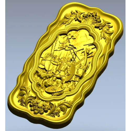 3D модель (STL) панно "Святослав" для ЧПУ