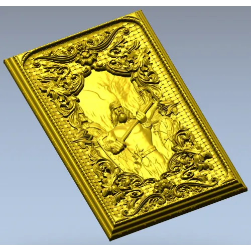 Огненный Страж - рельефная 3D модель STL для фрезерной резьбы по дереву