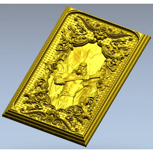 Огненный Страж - рельефная 3D модель STL для фрезерной резьбы по дереву