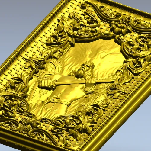 Огненный Страж - рельефная 3D модель STL для фрезерной резьбы по дереву