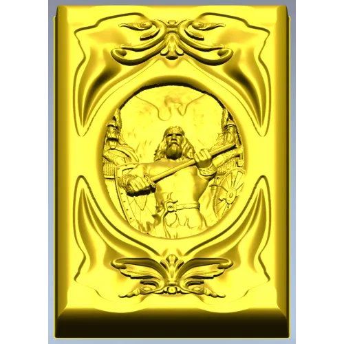 Sacred Flame Guardian - relief panel STL for CNC