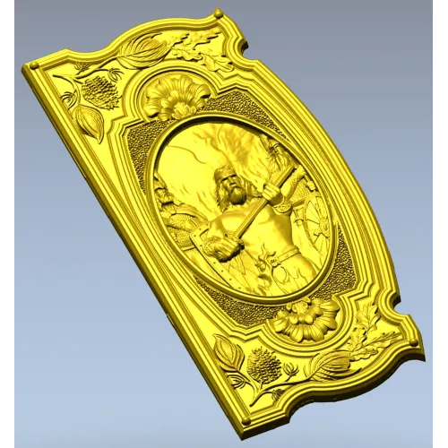 Рельефная панель "Священный Воитель" - 3D STL для ЧПУ