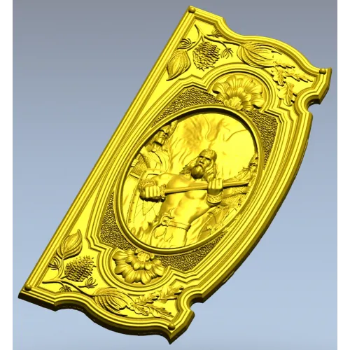 Рельефная панель "Священный Воитель" - 3D STL для ЧПУ