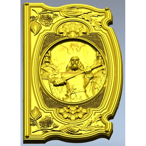 Рельефная панель "Священный Воитель" - 3D STL для ЧПУ