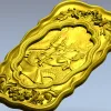 Панно "Георгий Победоносец" - 3D модель в формате STL для ЧПУ