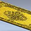 Ornate Floral Medallion Panel STL for CNC Routing