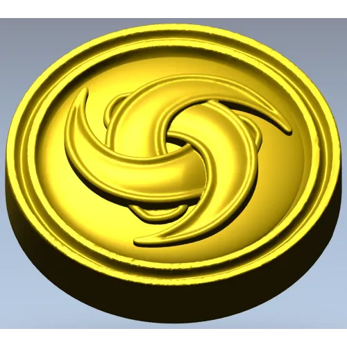 Trinity Swirl Rosette - 3D model STL for CNC milling