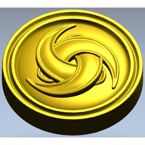 Trinity Swirl Rosette - 3D model STL for CNC milling