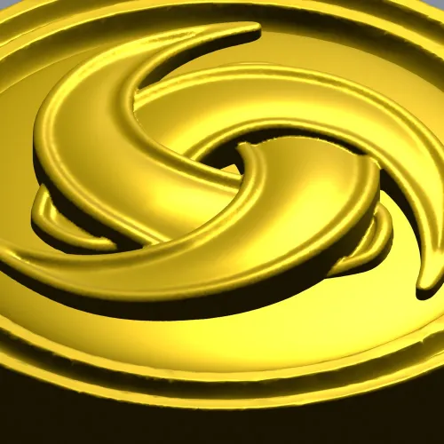 Trinity Swirl Rosette - 3D model STL for CNC milling