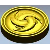 Trinity Swirl Rosette - 3D model STL for CNC milling