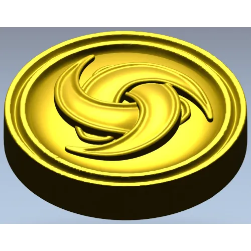 Trinity Swirl Rosette - 3D model STL for CNC milling