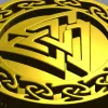 Valknut Medallion - STL 3D model for CNC milling